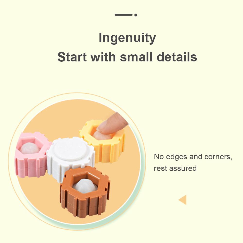 Simple Dimple Puzzle Building Blocks Spinning Top Infinite Assembly Anti Stress Bubble Spinner Kids Education Gyro Fidget Toy