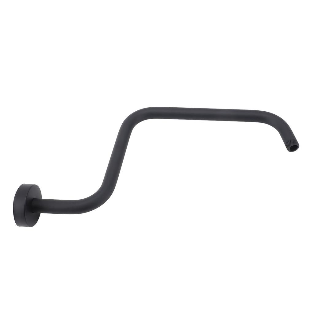 Shower Arm Stainless Steel Shower Arm with Flange S Shape Shower Head Riser Pipe In Wall Installation Shower Head Extension Arm for Bathroom