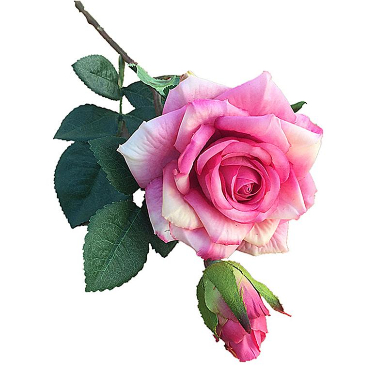 Artificial Flowers Silk Retro Roses Home Vase table Wedding bridal bouquet Outdoor Garden Courtyard Holiday Party DIY gift Decor