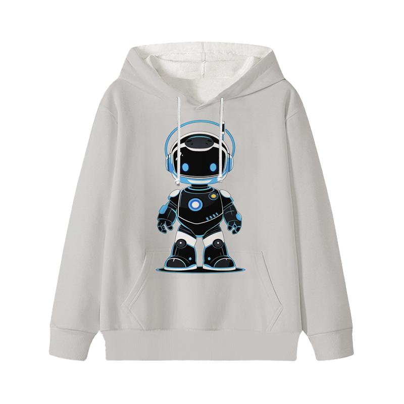 Astro Bot Hoodies Baby Unisex Cartoon Print Long Sleeve Tops Astronaut Toddler Boys Girls Casual Sweatshirts Outfits