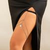 Sexy Star Pendant Fringed Thigh Chain Legchain Personalized Metal Chain Elastic Bandage Leg Decoration