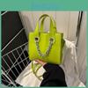 Trendy Street Style Small Square Bag Pu Leather Soft Commuter Handbag For Women 2023
