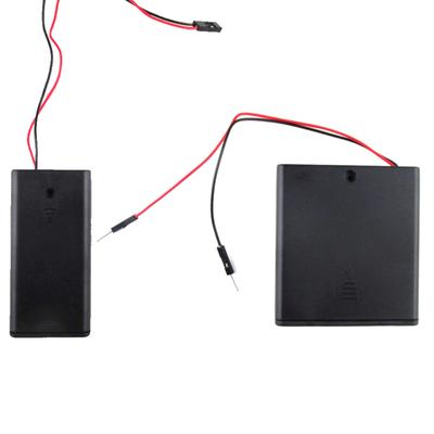 2/4 Slot AA Battery Holder Box Battery Case With Switch New AA Battery Box 3V 6V