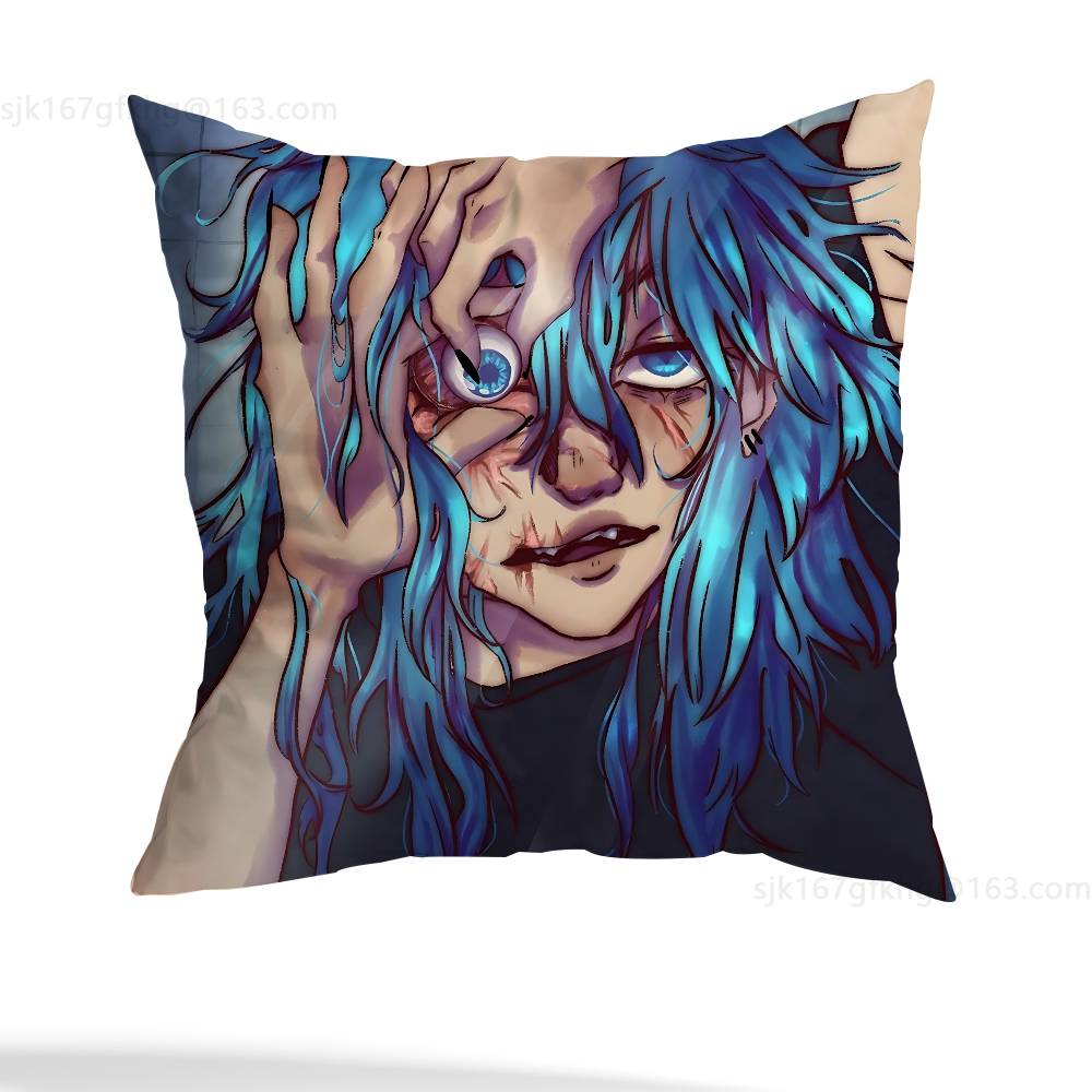 Sally Face Cartoon Pillow Cover Living Room Sofa Cushion Cover Bedroom Room Bed Pillow Cover Home Decoration