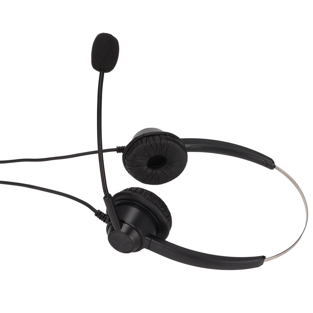 H360TYPEC Binaural Business Headset Double Sided Headset for Call Center Online Course Conference