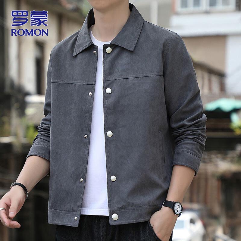ROMON Men's Autumn/Winter Casual Collared Jacket