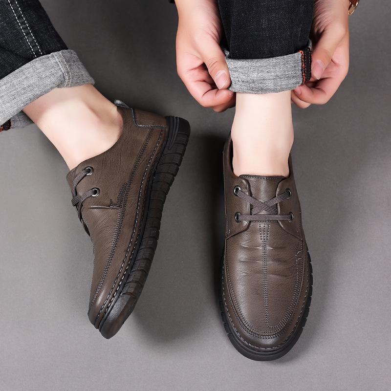 Men's Shoes Business Men's Leather Shoes Genuine Leather Soft Soled Leather Casual Shoes