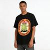 Women Men Fun Meditating Frog Print T-shirt Vintage Motivational Slogan Casual Crewneck Top Pure cotton T-shirt