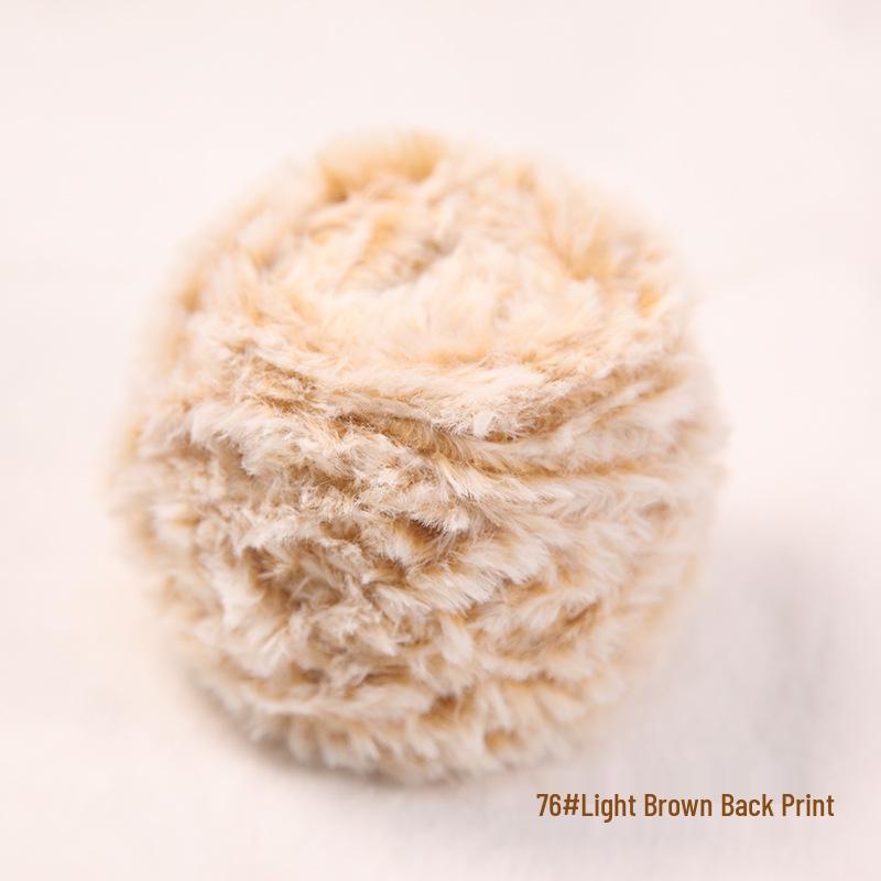 Gradient Dyed Faux Fur Hand-Spun Mink Velvet Yarn – Perfect for DIY Chunky Scarves and Hats