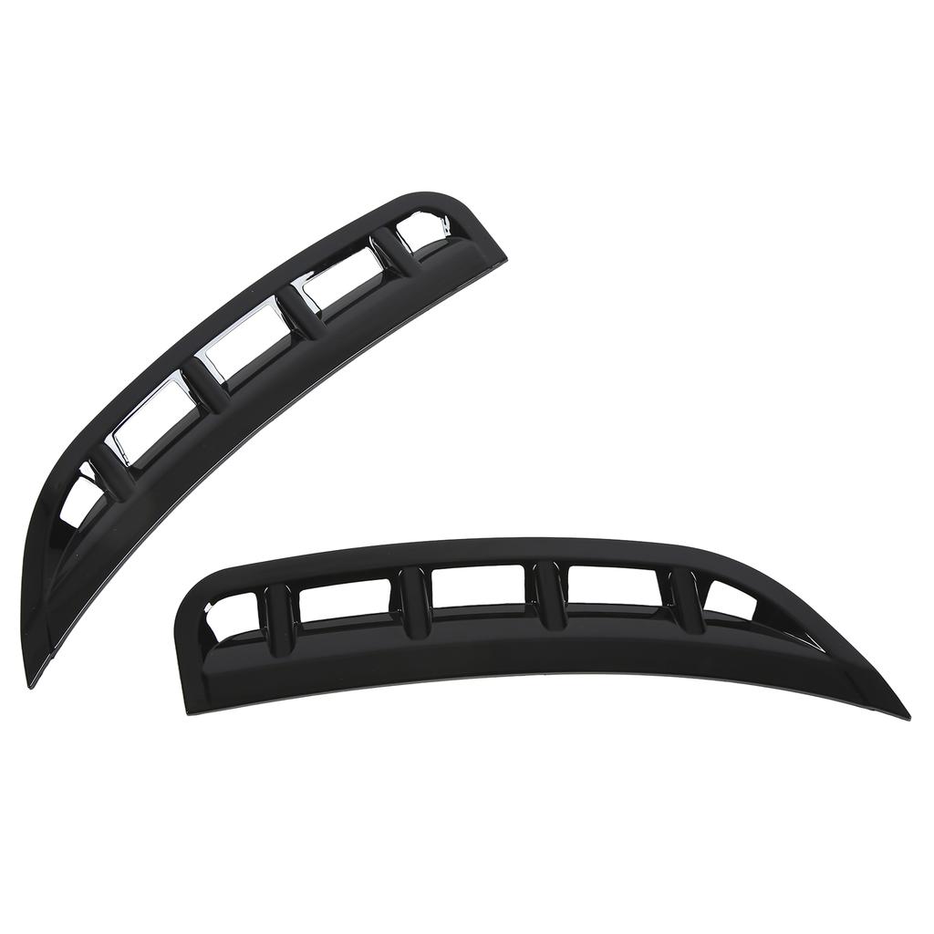 Pair Front Bumper Side Air Vent Spoiler Wind Knife Gloss Black Replacement for Mercedes Benz GLE Class 2019+