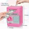 Self-Rolling Electronic ATM Piggy Bank with Combo Safe for Boys, Girls, Kids, Birthday and Christmas Gifts (Pink)