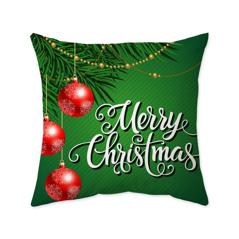 Christmas Festive Cushion Pillow Cover Ins Style Fashionable Bedroom Living Room Sofa Decorative Pillow Cover