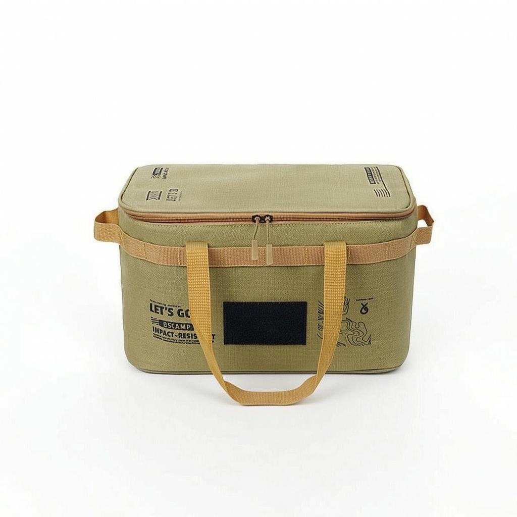 Camping Storage Bag Portable Outdoor Cooking Organizer with Handles for Campers,