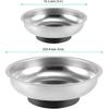 FUNSUEI 12 Packs 6 Inch And 3 Inch Magnetic Tray Set, Stainless Steel Magnetic Bowl, Round Magnetic Parts Tray For P, Screws, Bolts, Nuts, Small