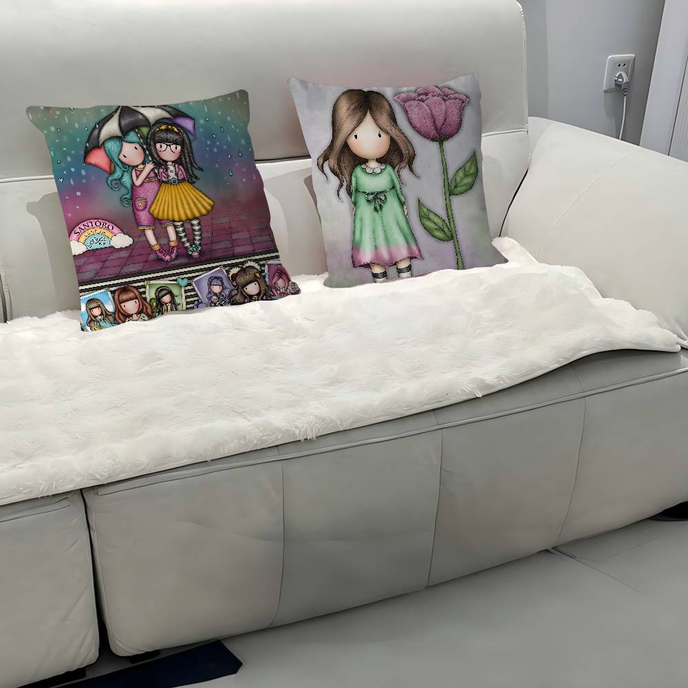 Niedliche G-Gorjusses S-Santoro Ahornblatt-Design Kissenbezug Fröhliche Herbsternte Deko Feiertagsdeko Kissenbezug