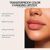 Rossetto che cambia colore, Lucidalabbra idratante a lunga tenuta anti-trasferimento, Rossetto con brillantezza cristallo dorato, 1 pezzo