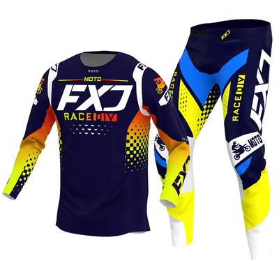 Conjunto de camisa e calça de motocross, traje de corrida, conjunto de equipamento de corrida, off-road, mx, enduro, moto, masculino, montanha, downhill, motocicleta, combo
