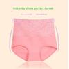 Women's 4-Pack Underwear High Waist Belly Contracting and Waist Slimming Women's Briefs Plus Size Middle-Aged Ladieswear Hip-Lifting Underpants