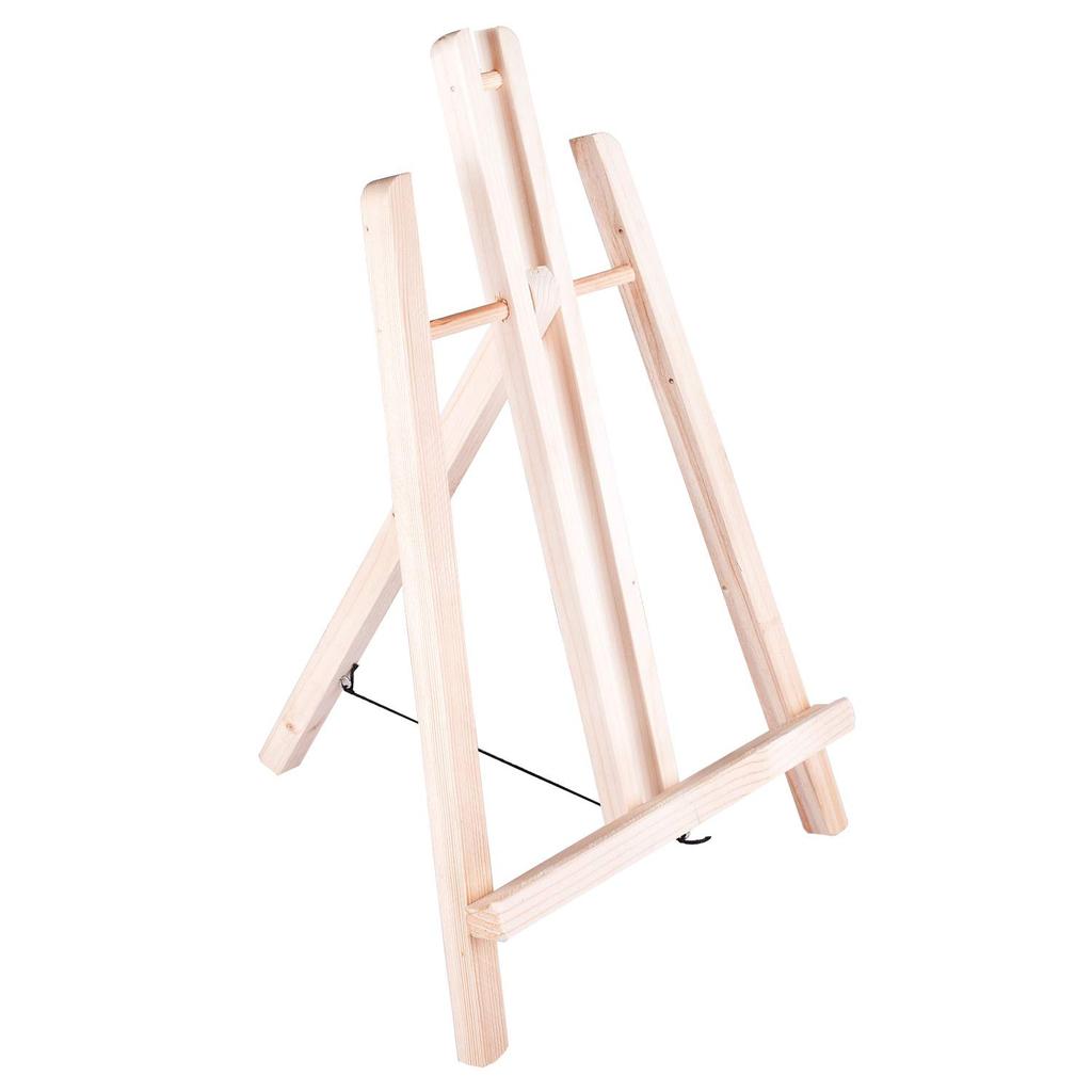 Variety Canvas 24 Inch Artist Wooden Easel Stand for Paintings, Large Size (Light Brown)
