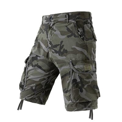 Sommer Herren Cargo Tarnshorts Herren Baumwolle Strand Mehrere Taschen Shorts Mann Frühling Lässig Jogginghosen Shorts Mann