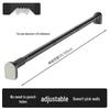 Retractable Stainless Steel Clothesline & Shower Curtain Rod Combo for Balcony and Bathroom