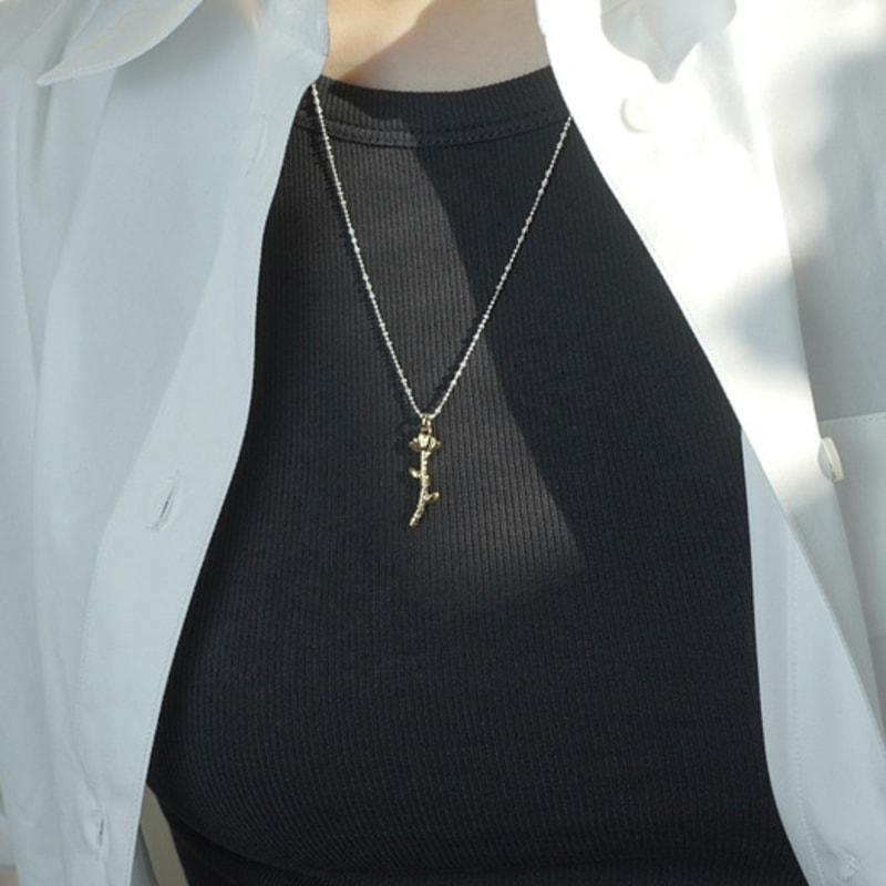 LAYOVV [Silver925] Flower Necklace