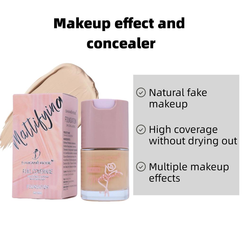 Foundation Flüssiger Concealer Ölkontrolle Langanhaltendes Make-up Natürlich Wasserdicht Schweißfest BB Cream