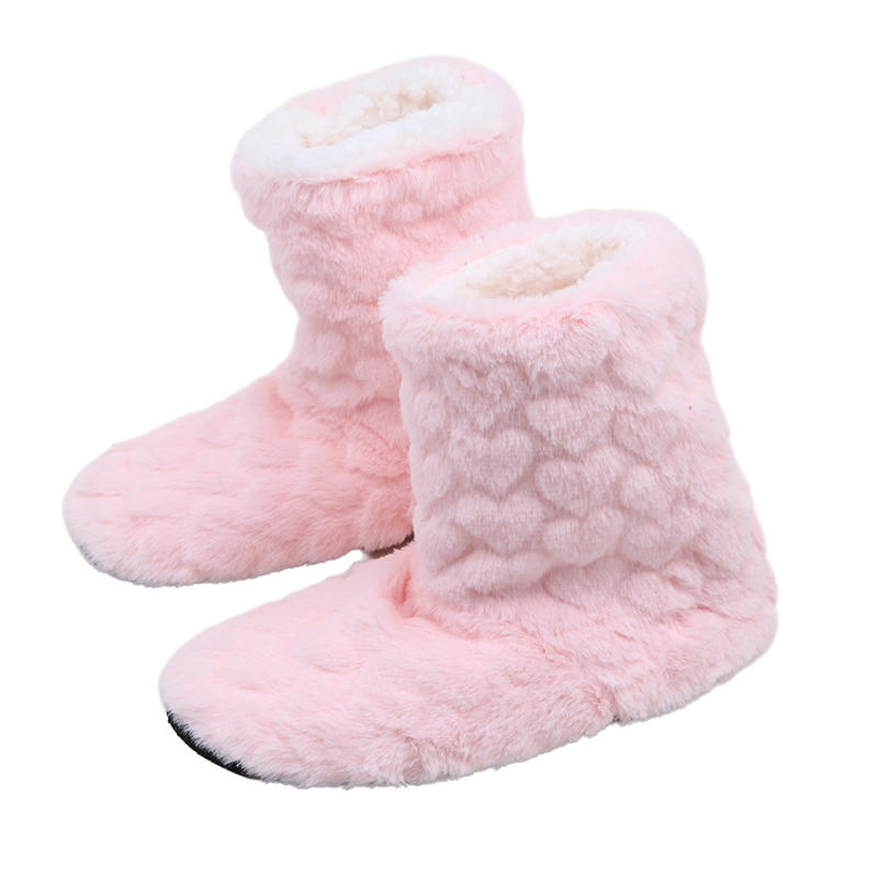 Women Winter Couple Warm Slippers Non-slip Thicken Plus Velvet Design Soft Indoor Floor Shoes for Home Bedroom Living Room Cold Days Comfort Wear