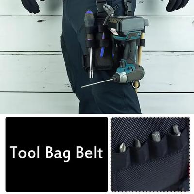 Neue Werkzeugtasche Gürtel Multifunktional Wasserdicht Bohrer Holster Hüftwerkzeugtasche Elektrischer Hüftgürtel Werkzeug für Schraubenschlüssel Hammer Schraubendreher