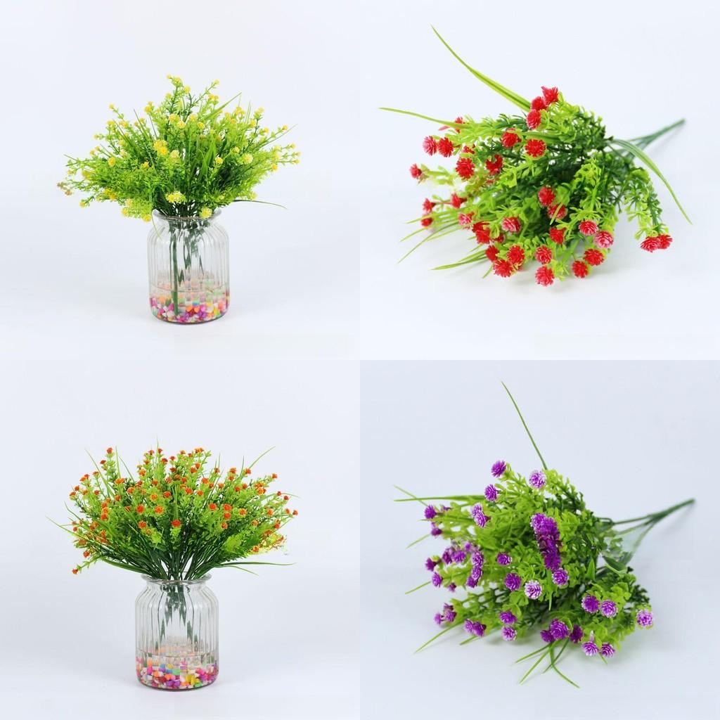Plastic Water Grass And Gypsophila Paniculata For Indoor Garden And Balcony Decor