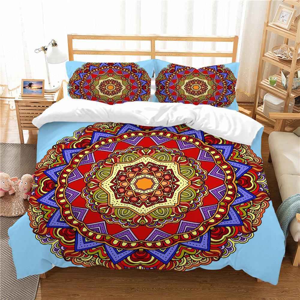 Bohemian 3D Digital Printing Bedding Two Three Piece Set Polyester