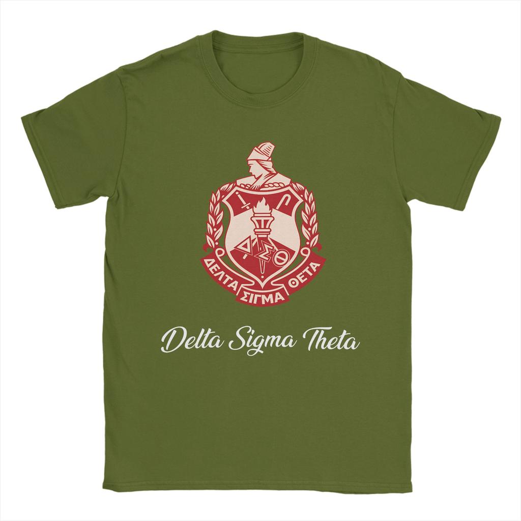 Delta Sigma Theta T Shirt Fashion T Shirts Short Sleeve Y2K Casual Tops Summer 100 Cotton Oversized Clothes