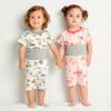 MIKIHOUSE HOT BISCUITS Short Sleeve Pajamas for Boys and Girls, Baby, Kids, Multicolor, 110cm, 70-7336-147