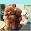 Cozy Teddy Dog Stuffed Animal Sweet Sitting Puppy Plush Toy For Comfort And Sleep