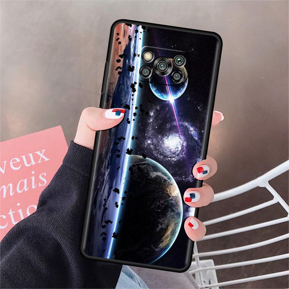 

Чехол для Xiaomi Mi Poco X3 NFC X4 Pro F3 F4 GT M4 M3 F1 C40 11 Lite 11T, мягкий силиконовый чехол для телефона Space Star Galaxy Shell Mi 11T