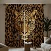 Creative Leopard Print Curtains   Pole Bag Curtains   Bedroom and Living Room   Home Decoration   Room Decoration