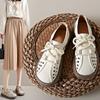 Spring and Summer New Retro Hollow Sandals Female Korean Version of The Big Yards of Casual Students Strap