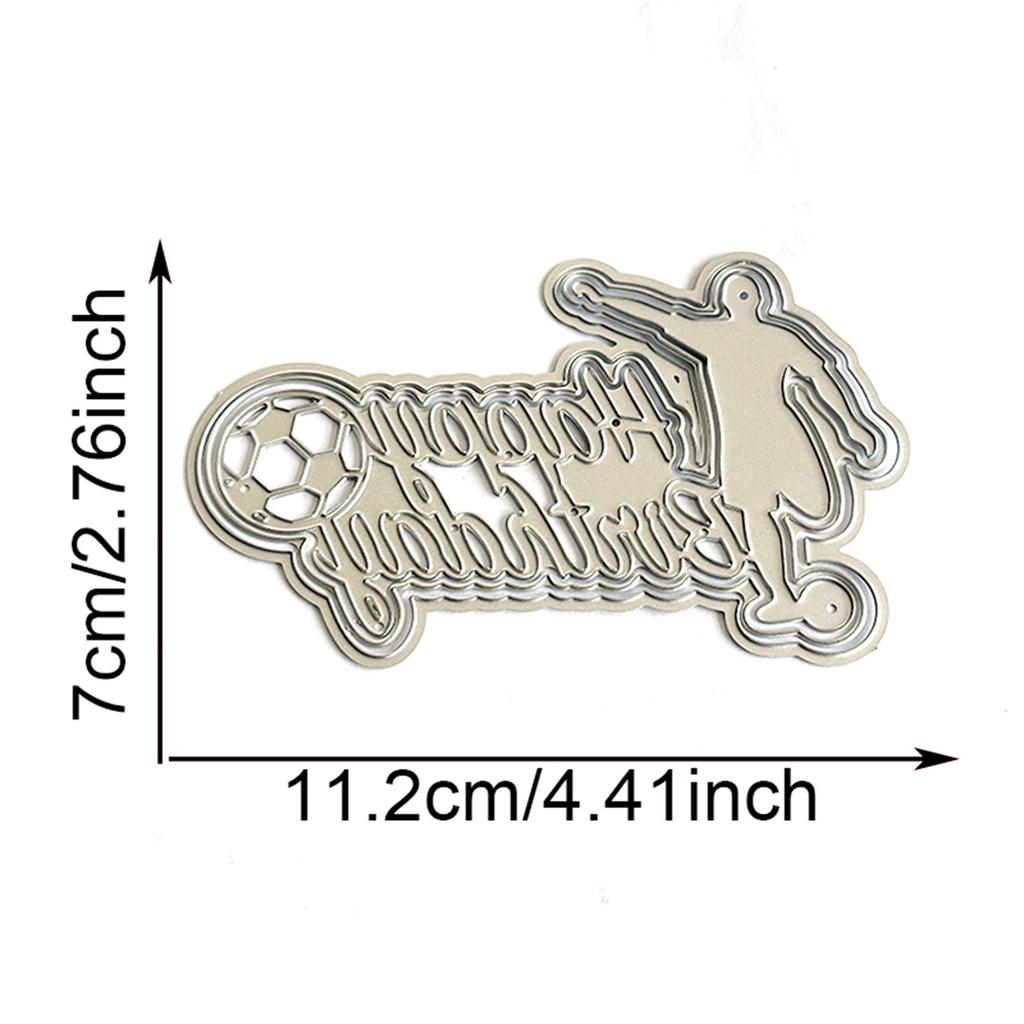 Happy Birthday Cutting Dies Metal Die Cuts Embossing Templates Molds Cuts Stencils for Scrapbook Card Photo Decoration
