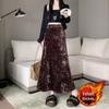 Women's Velvet A-Line Skirt, High-Waist, Slim-Fit, Thick Velvet, Autumn/Winter 2025 Collection