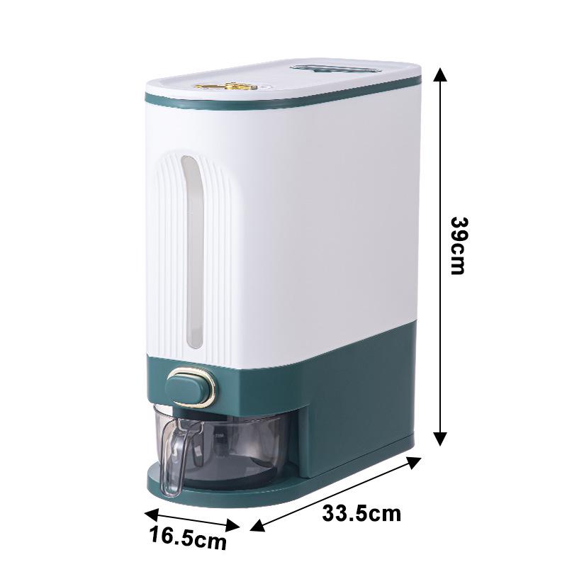 Press-Type Rice Storage Container: Sealed, Insect-Proof, Moisture-Proof Rice Bucket for Kitchen - Ideal for Whole Grains.