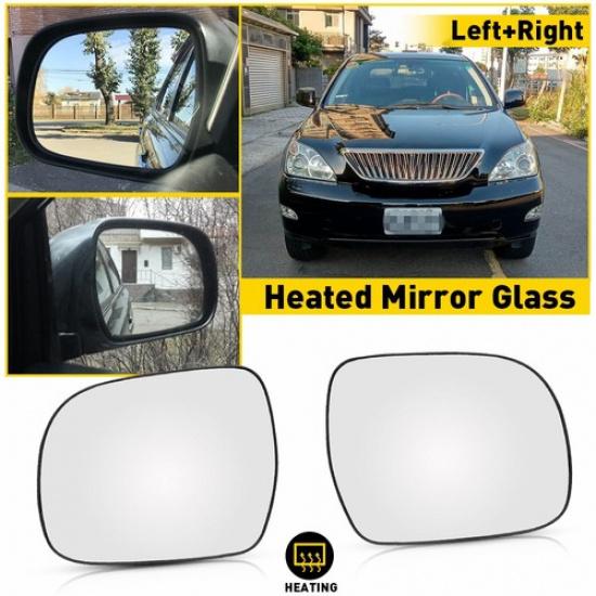 Left Heated Side Right Mirror Glass 04-09 For Lexus RX300 RX330 RX350 RX400H EOA