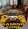 Gamer Game Controller Round Carpet Living Room Bedroom Atmosphere Decor Rug Non Slip Washable Floor Mat Gift for Gamers