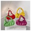 Stylish Korean Cloud Purse 2022 Pu Wrinkled Bag For Women Casual Shoulder