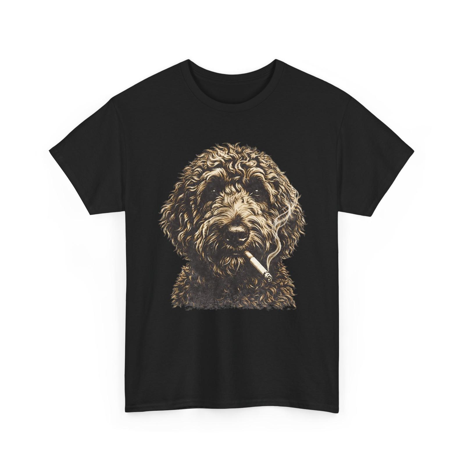 Smoking Goldendoodle Meme Funny Dog T-Shirt XXXXL