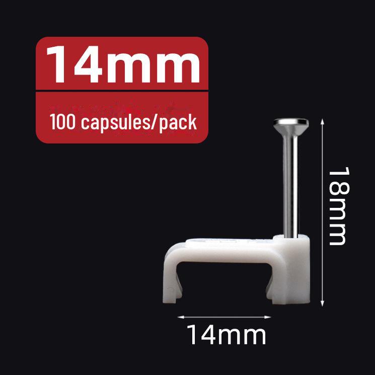 Clous en acier, fils et serre-câbles (4-50mm) - Pinces carrées et rondes en plastique/nylon