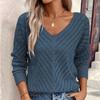 New Women's Autumn/Winter Hollow Knit Loose Casual Long Sleeve Pullover Sweater