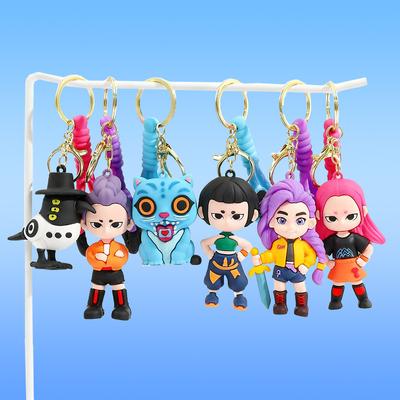 Anime Stage Kpop Demon Hunters Figure Model Toy Movie Keychain  PVC Cartoon  Collection Figures Model Toy For Kid Gift