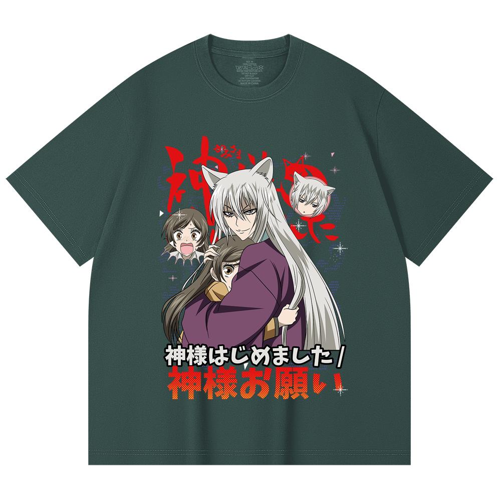 230 Gsm 100% Cotton Kamisama Kiss V1 Print Unisex Heavy Cotton T Shirt