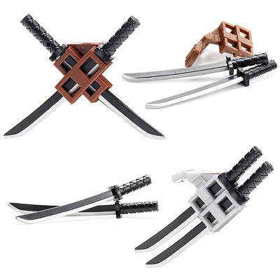 Middelalder Våpen Byggeklosser Sverd Krigerfigurer Tilbehør Rustninger Kniver Bue Pil Klosser Leker Gutter Gave