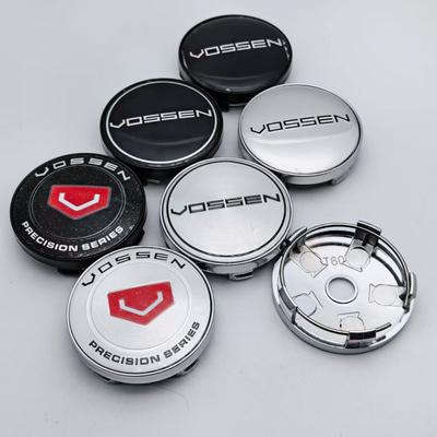 4pcs Vossen Logo Emblem Car Wheel Center Caps O.D 60MM I.D 56MM Wheels Hub Cap Rim Hubcaps Dust Cover Replace Car Accessories